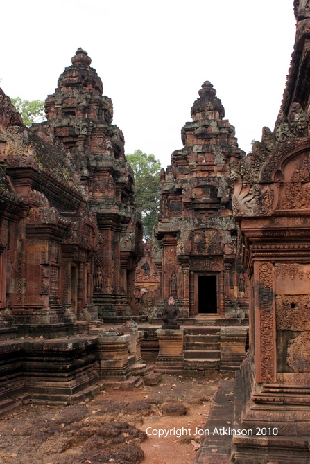 Central Shrines of Banteay Srei Angkor, Cambodia